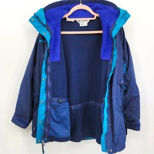 Vintage Columbia Double Winter Fleece Lined Jacket